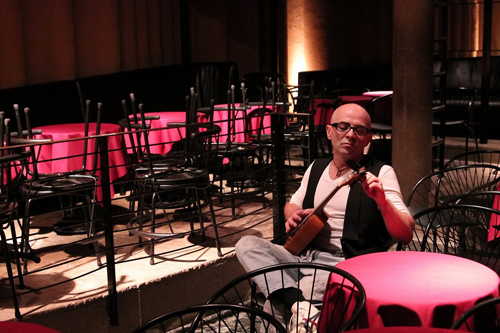 A scene of rehearsal