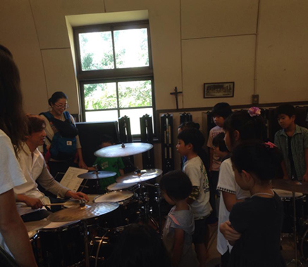 カトリック世田谷教会でのワークショップ